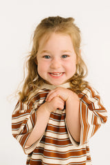 Toffee Stripe Slouchy Set