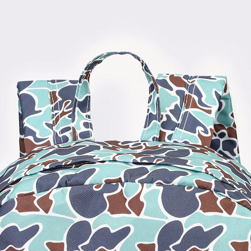 Blue & Green Camo Backpack
