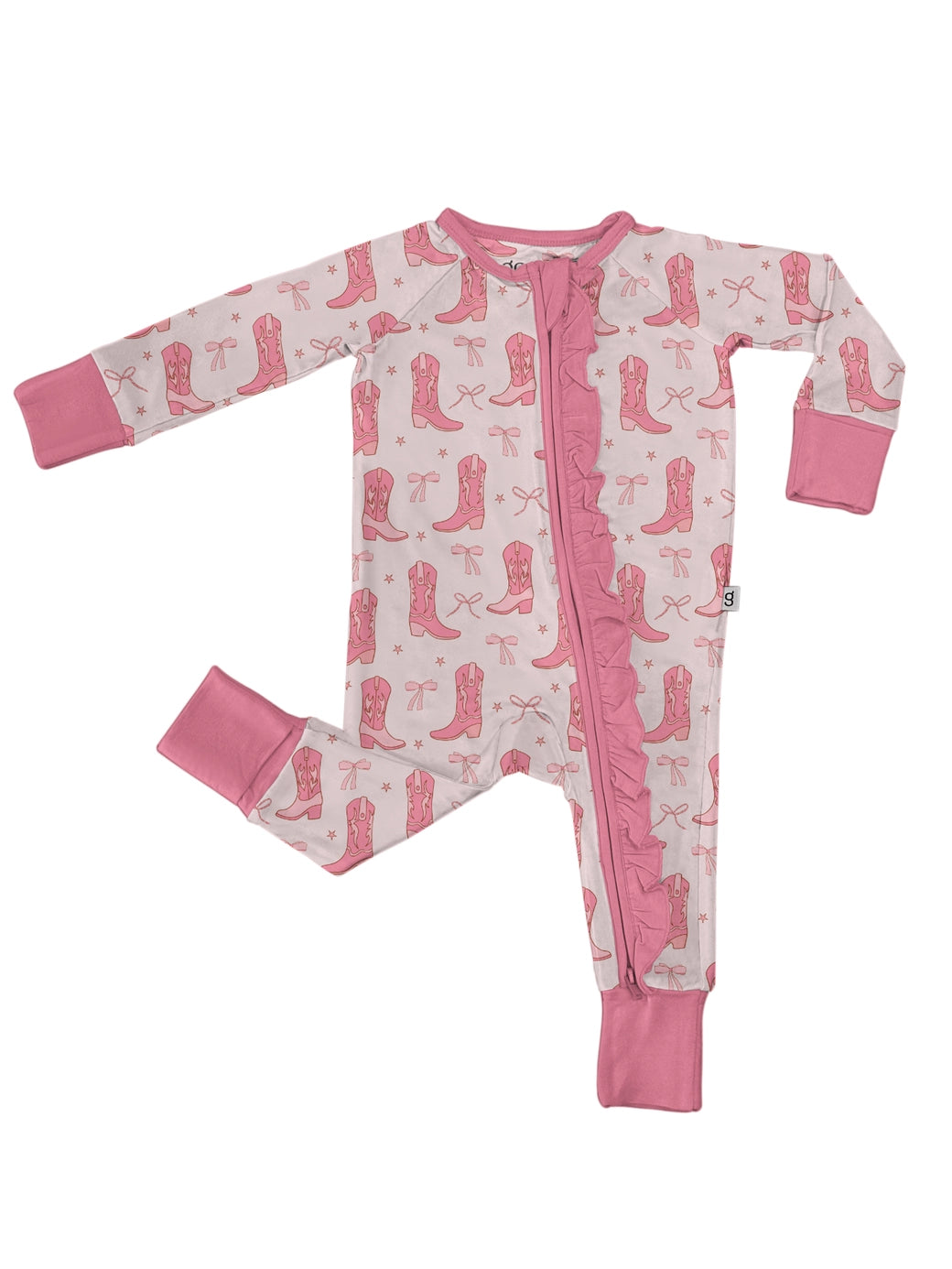 Cowgirl Boots & Bows 2-Way Zipper Pj’s