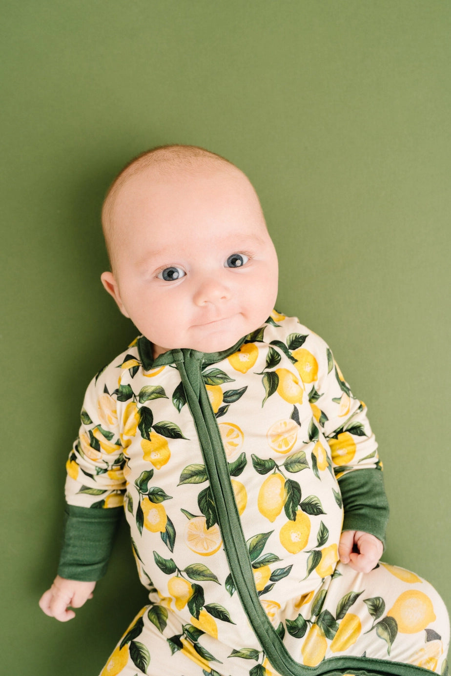 Zesty Lemon Bamboo Zipper PJ’s