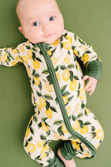 Zesty Lemon Bamboo Zipper PJ’s