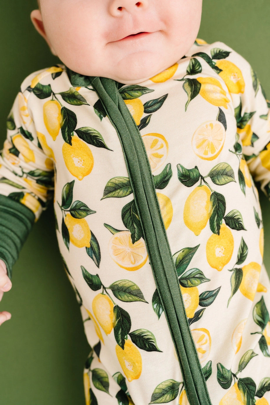 Zesty Lemon Bamboo Zipper PJ’s