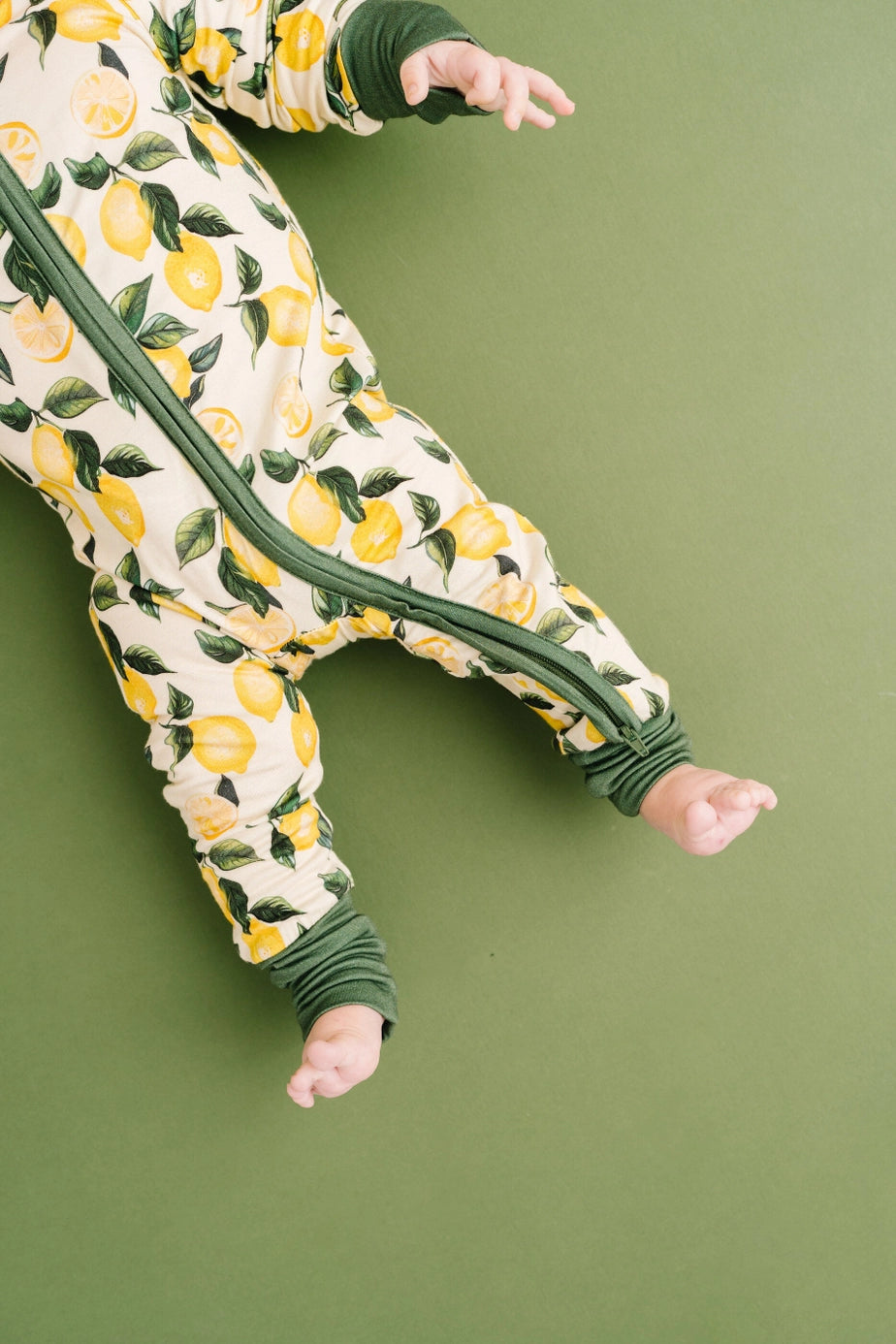 Zesty Lemon Bamboo Zipper PJ’s