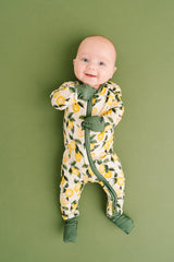 Zesty Lemon Bamboo Zipper PJ’s