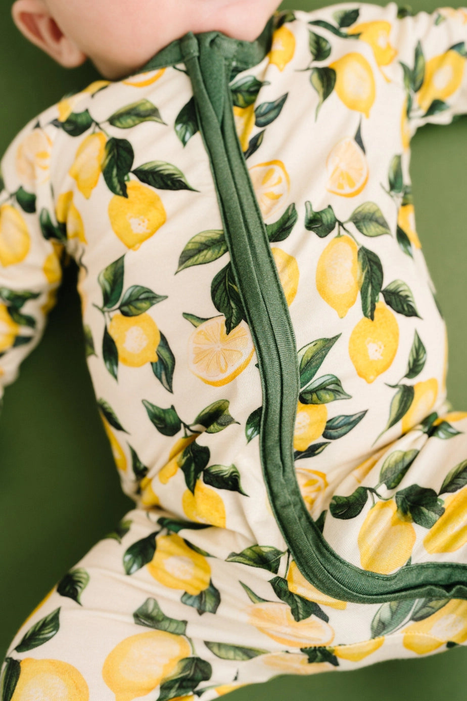 Zesty Lemon Bamboo Zipper PJ’s