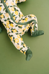 Zesty Lemon Bamboo Zipper PJ’s