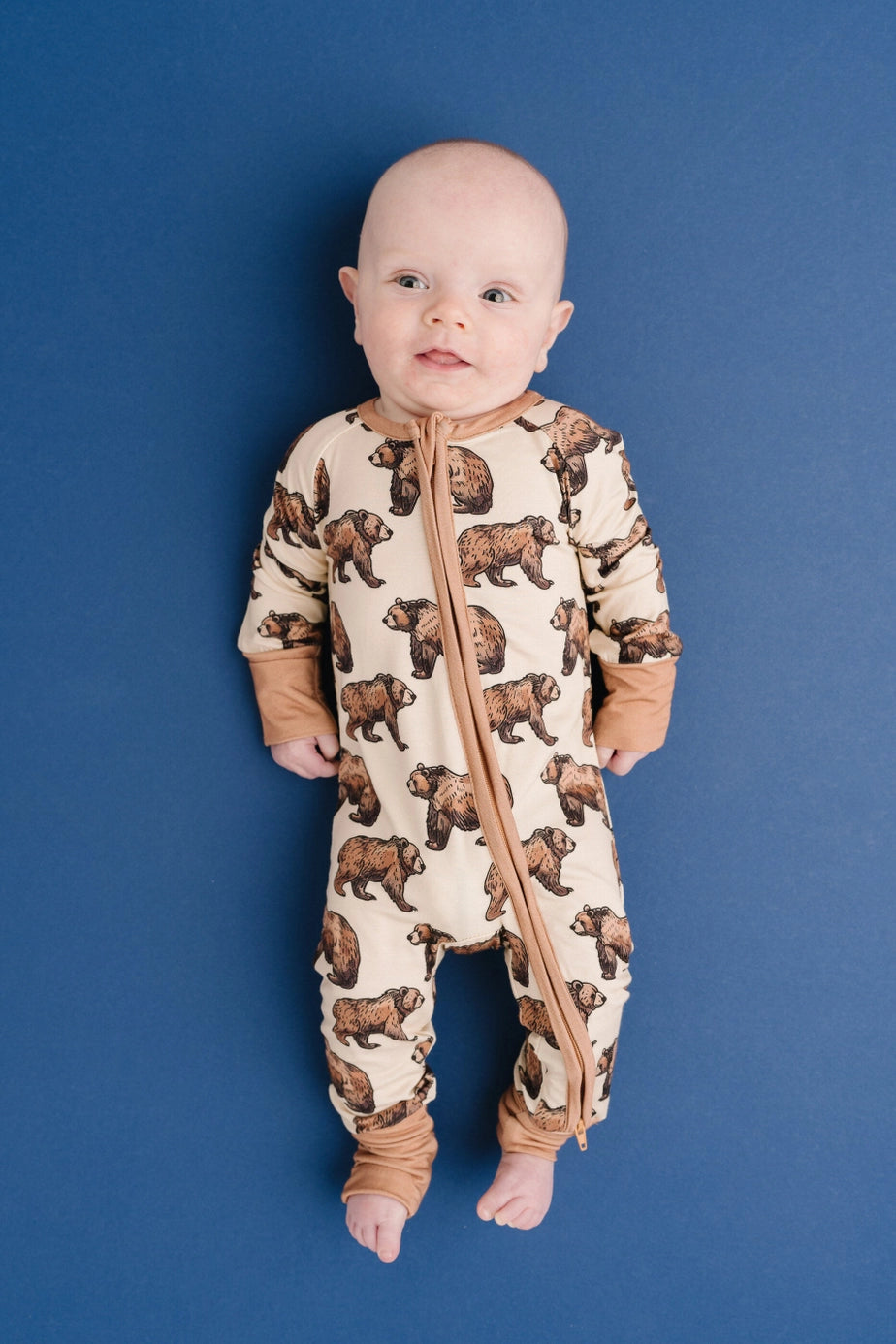 Grizzly Bear Bamboo Zipper PJ’s