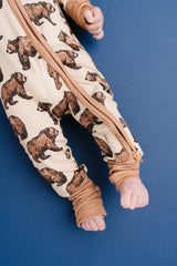 Grizzly Bear Bamboo Zipper PJ’s