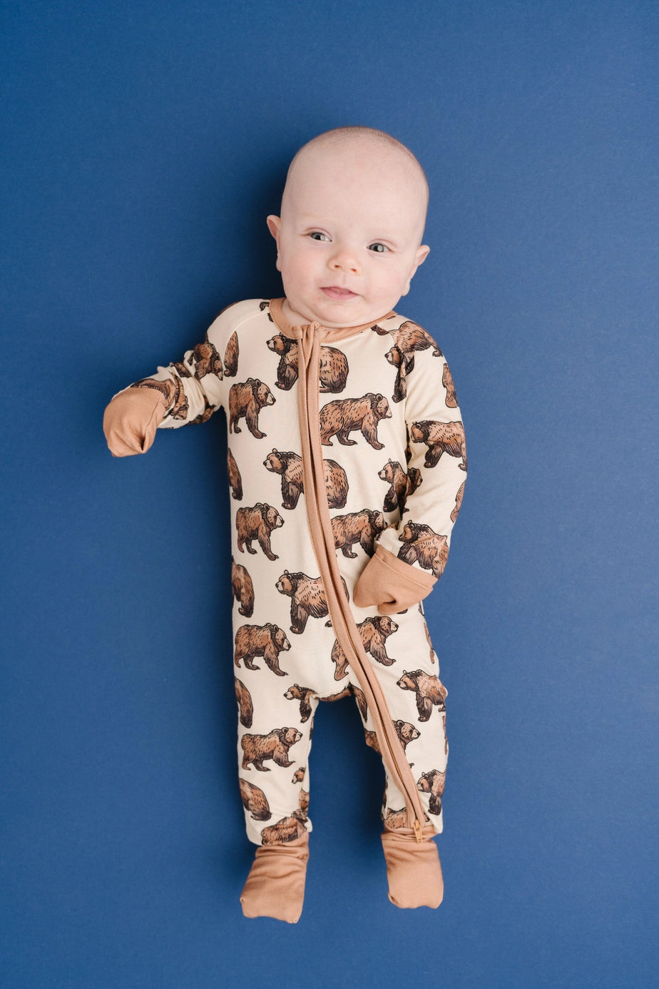 Grizzly Bear Bamboo Zipper PJ’s