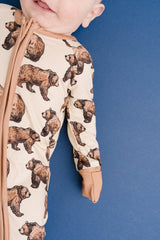 Grizzly Bear Bamboo Zipper PJ’s