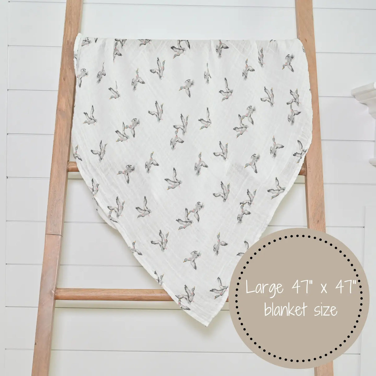 Quackin’ Up Cotton Muslin Swaddle