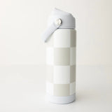 Kyler Taupe Checkered Tumbler