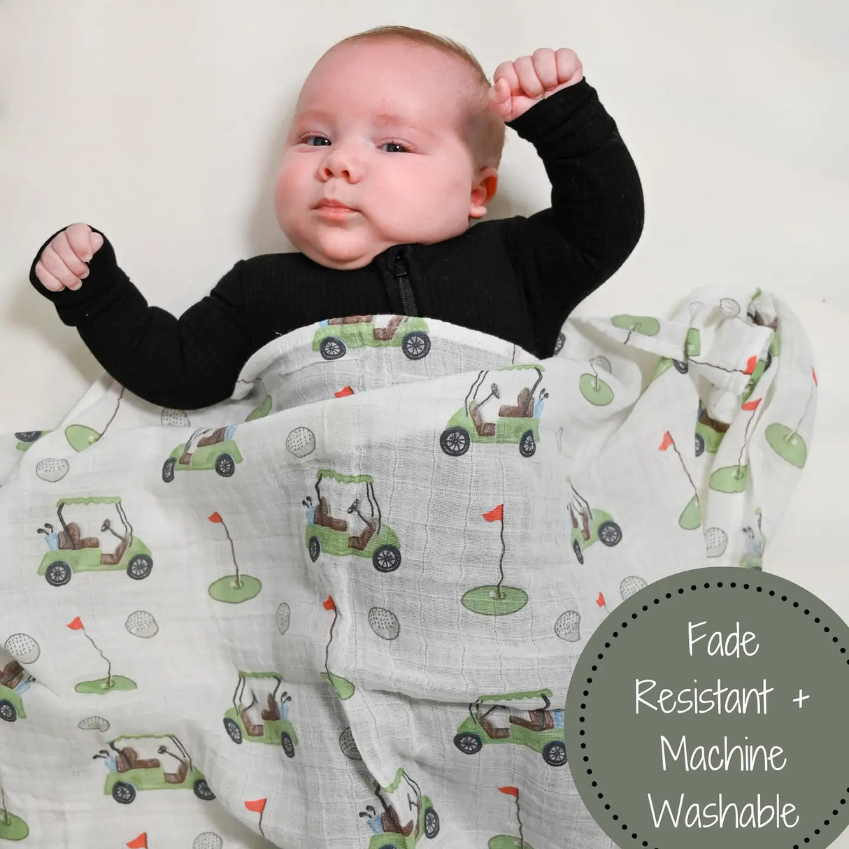 Golf A Round Cotton Muslin Swaddle