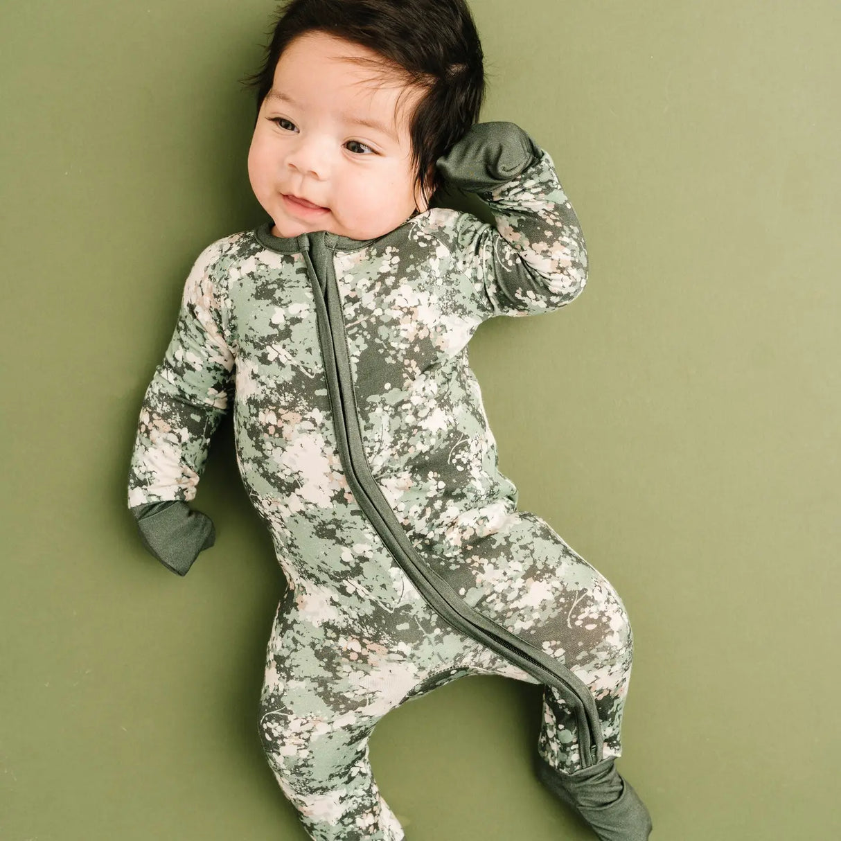 Forest Camo Bamboo Zipper PJ’s