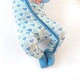 Blue Hearts 2-Way Zipper PJ’s