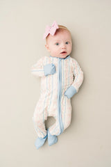 Dainty Bows Bamboo Zipper PJ