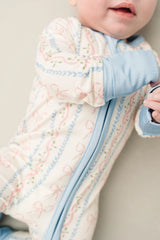 Dainty Bows Bamboo Zipper PJ