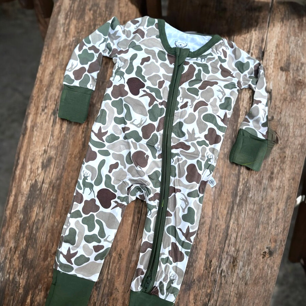 Animal Camo 2-Way Zipper PJ