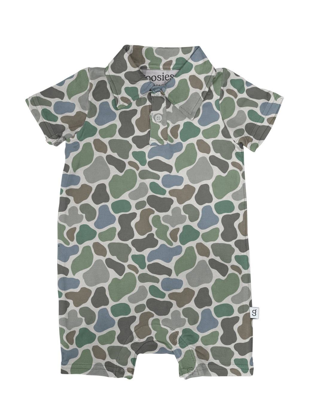 Retro Camo Bamboo Shortie Romper