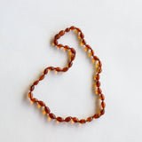 Polished Cognac Baltic Amber Necklace