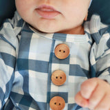 Paxton’s Plaid Newborn Knotted Gown + Hat