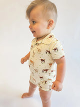 Longhorn Shortie Romper