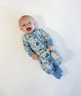 Blue Pebble Camo 2-Way Zipper PJ’s