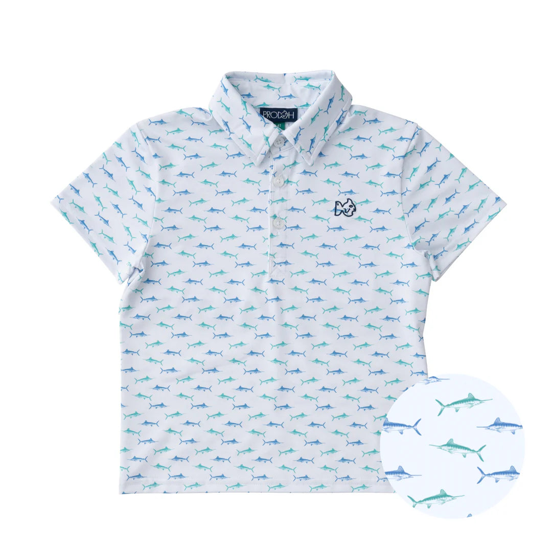 Prodoh Pro Proformance Fish Print Polo