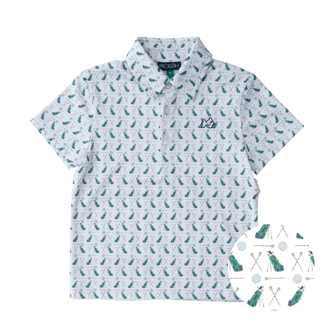 Prodoh Pro Proformance Golf Print Polo