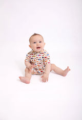 Varsity Football Polo Bamboo Romper