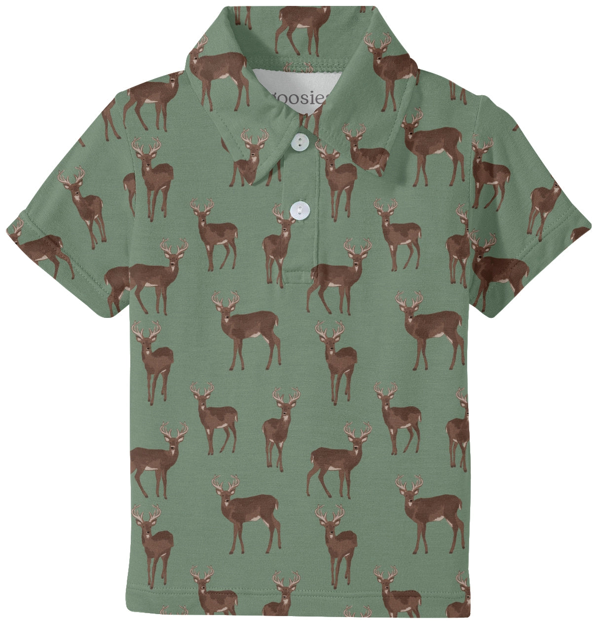 Green Deer SS Polo
