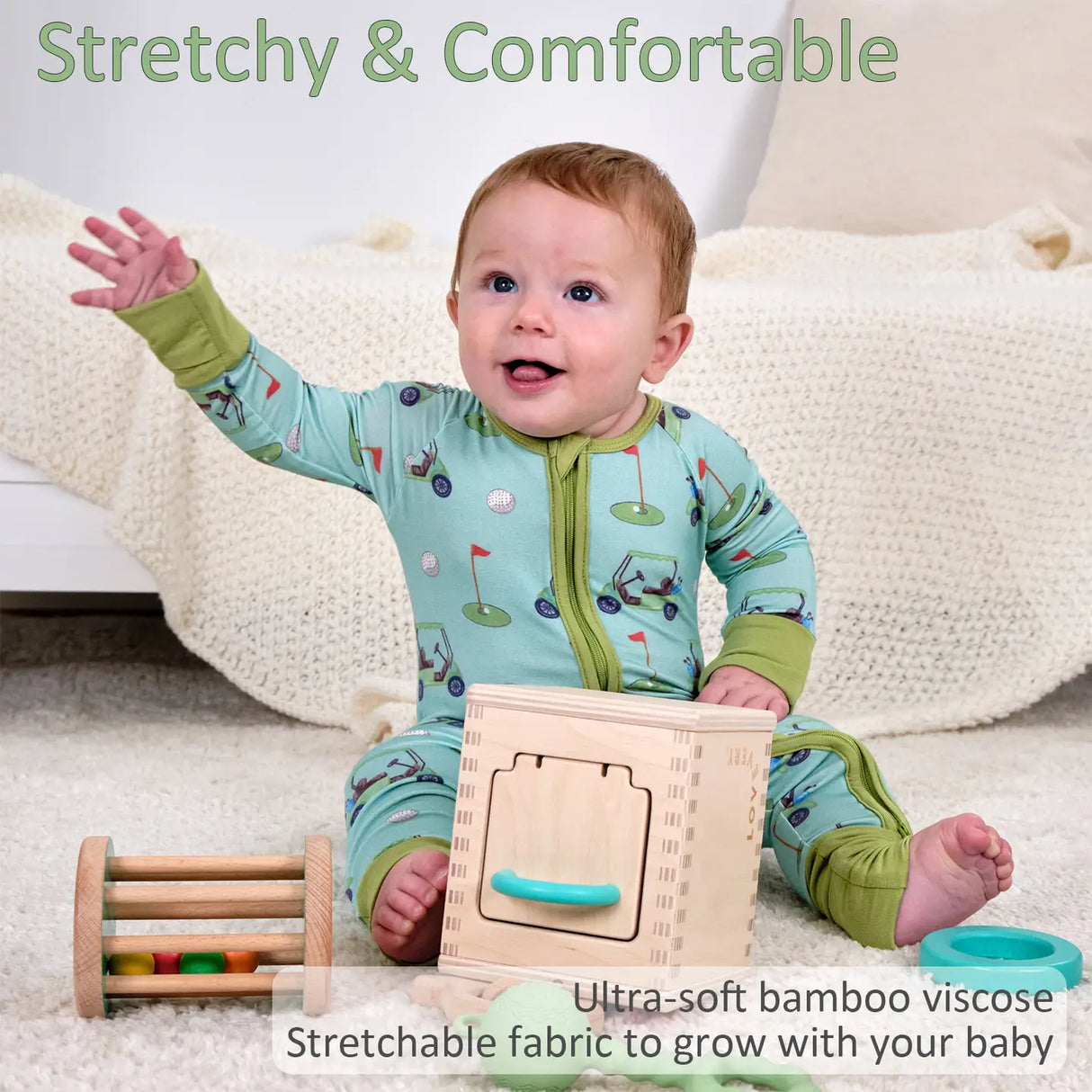 Golf A Round Bamboo Zipper PJ’s