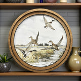 Round Mallard Canvas Photo