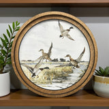 Round Mallard Canvas Photo