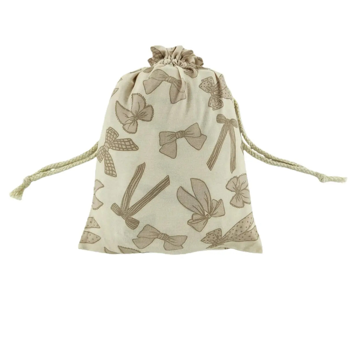 Neutral Bows Bamboo Crib Sheet
