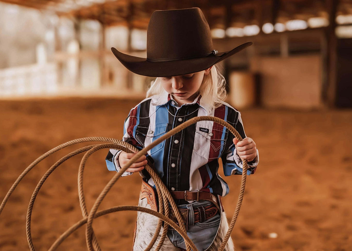 Boys Vintage Brushpopper: Blue Multi