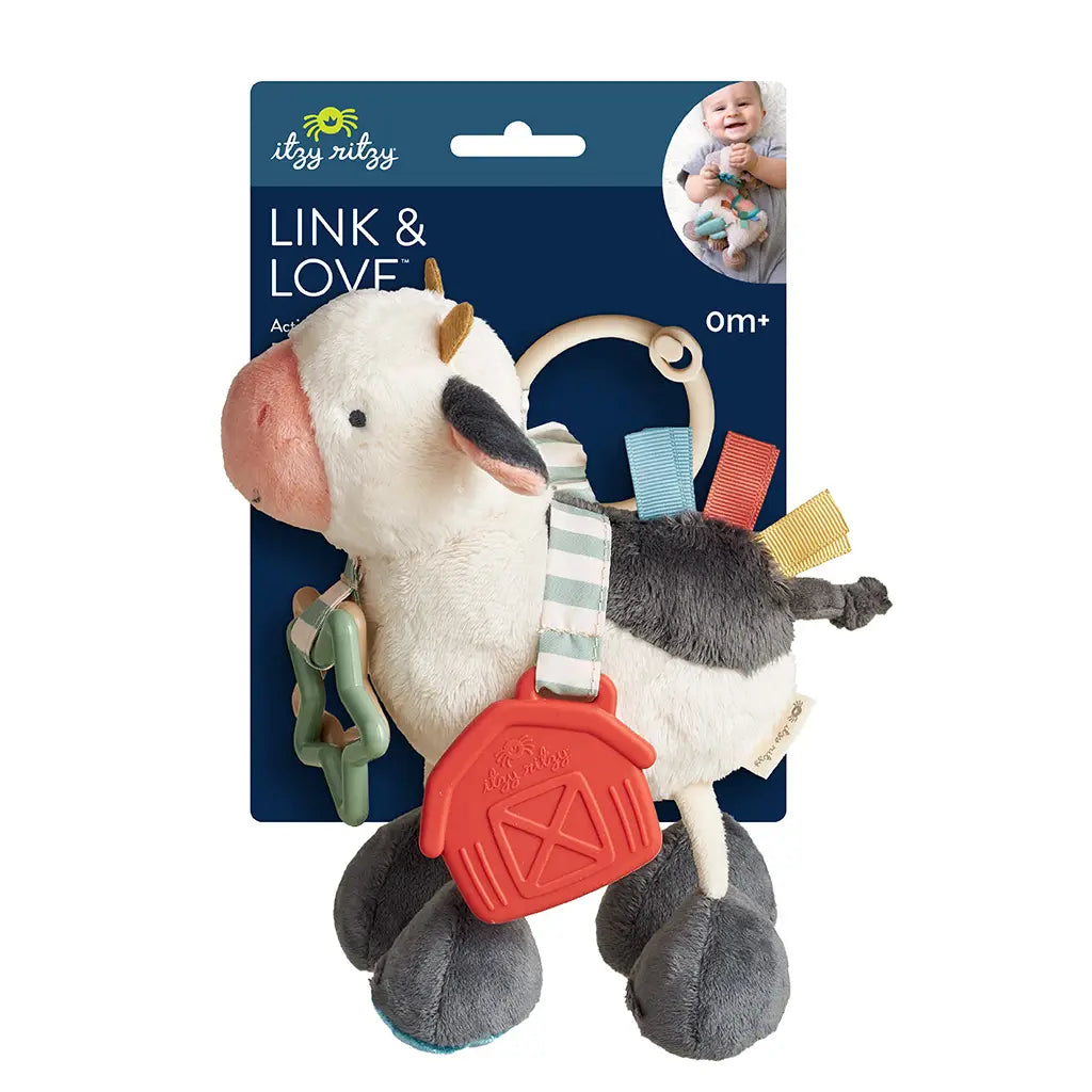 Cow Itzy Friends Link & Love Activity Plush Toy