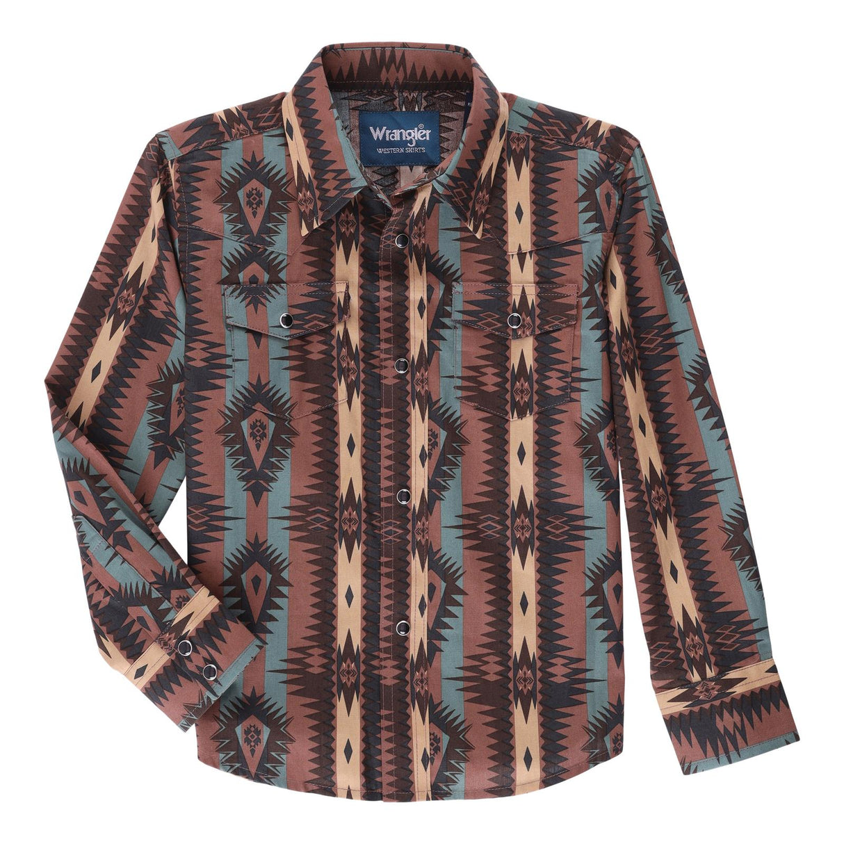 Brown & Blue Boys Checotah Shirt