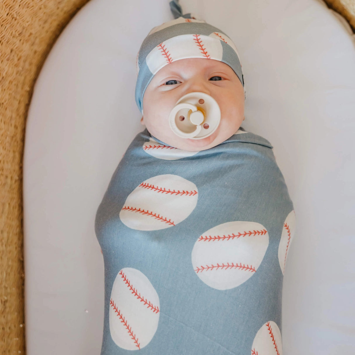 Baseball Slugger Swaddle Blanket
