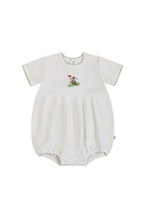 Golf Dog Pip Embroidered Bubble Romper