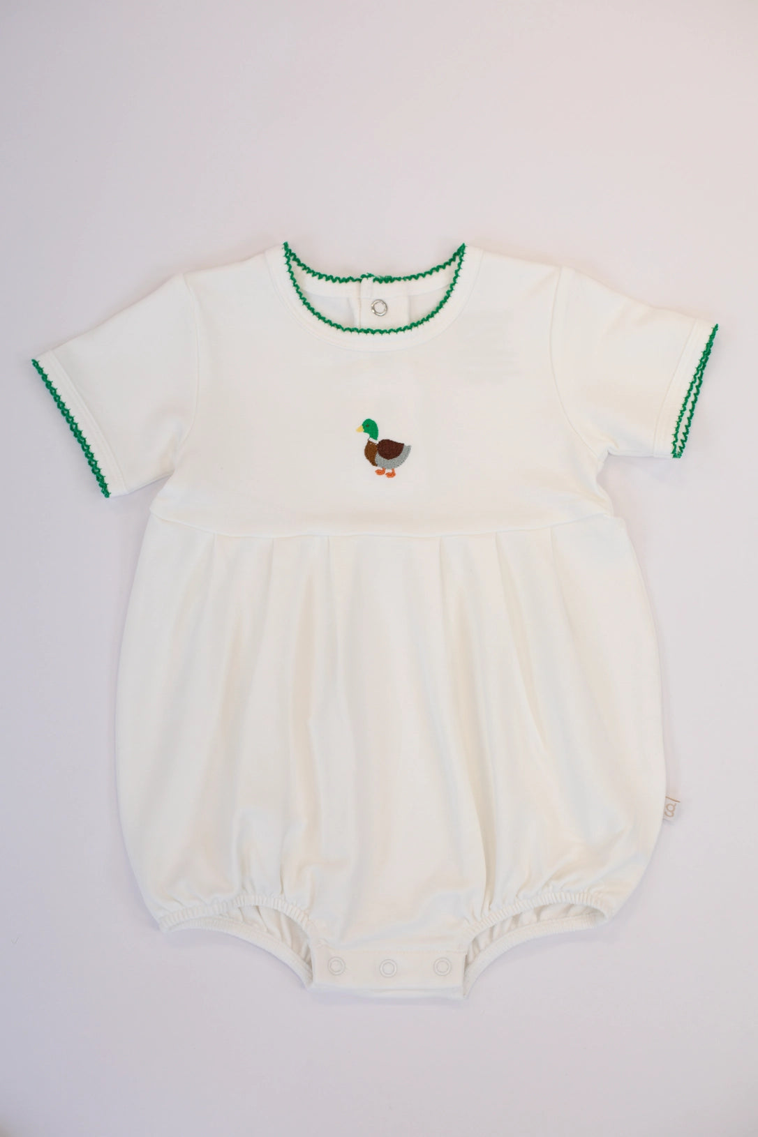 Mallard Pip Embroidered Bubble Romper