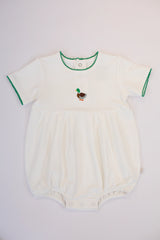 Mallard Pip Embroidered Bubble Romper