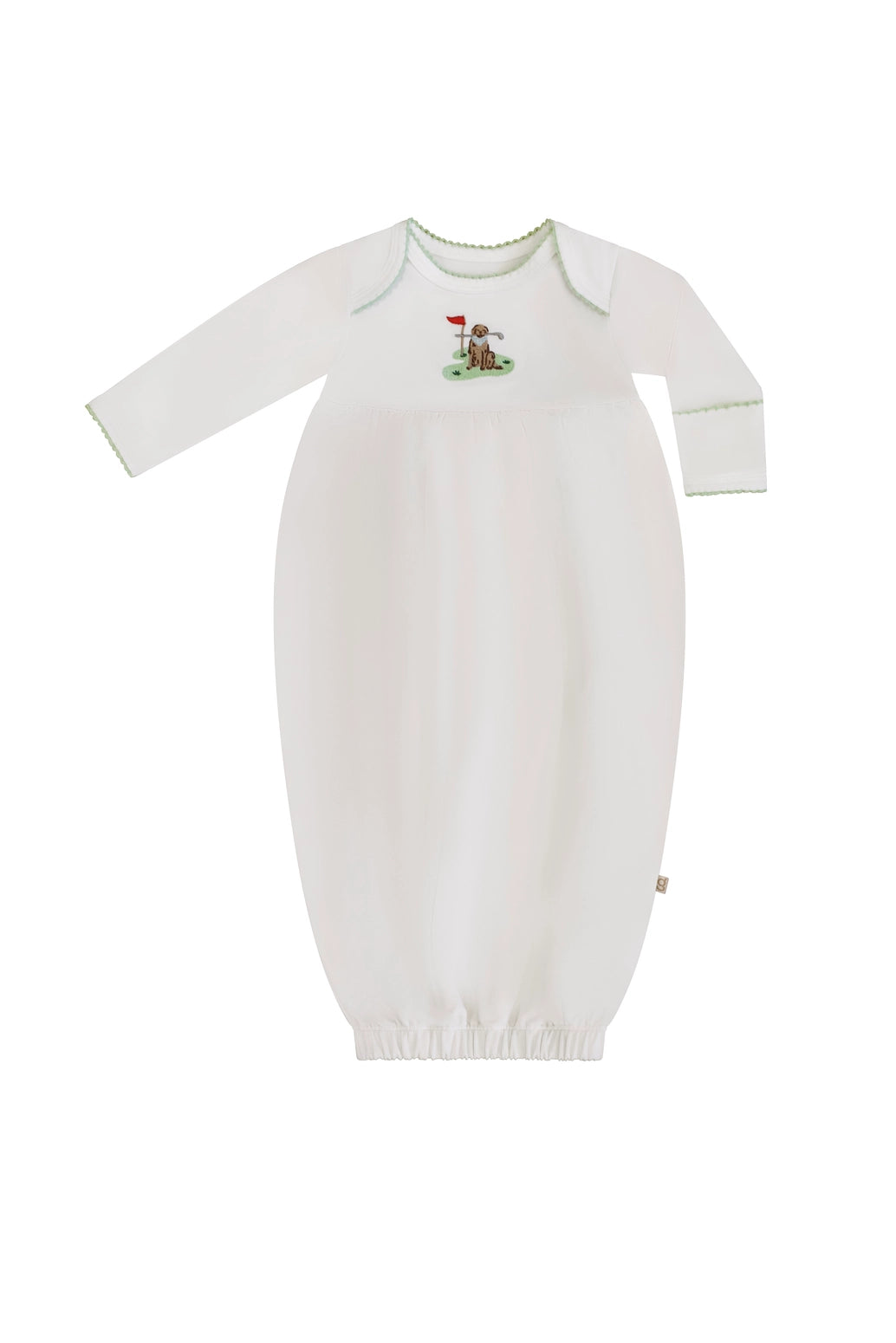Golf Dog Pip Embroidered Gown