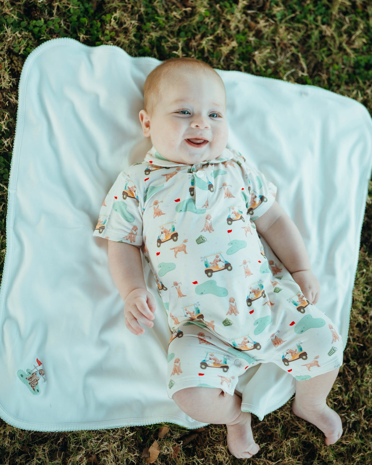 Barks & Birdies Polo Bamboo Romper