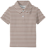 Chocolate Stripes Bamboo Toddler Polo