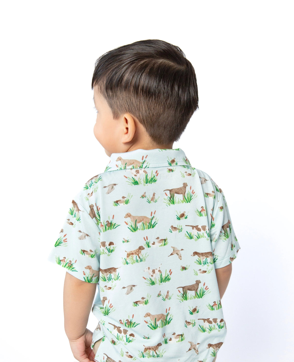 Delta Bird Hunting Dogs Bamboo Toddler Polo