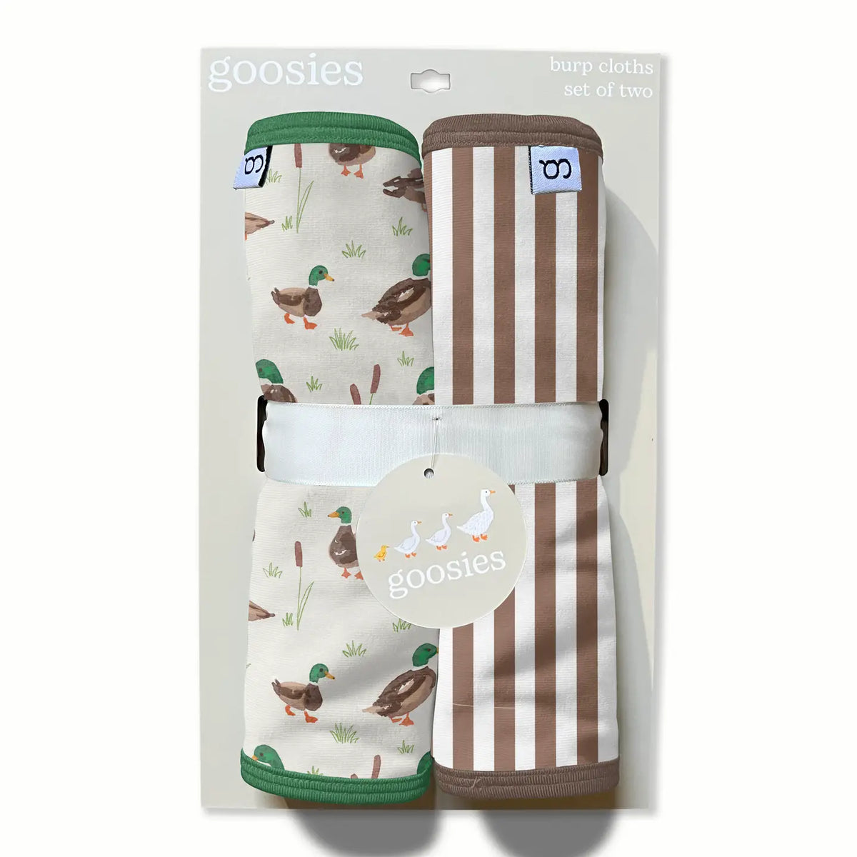 Mallard Drake Bamboo Burp Cloth Set