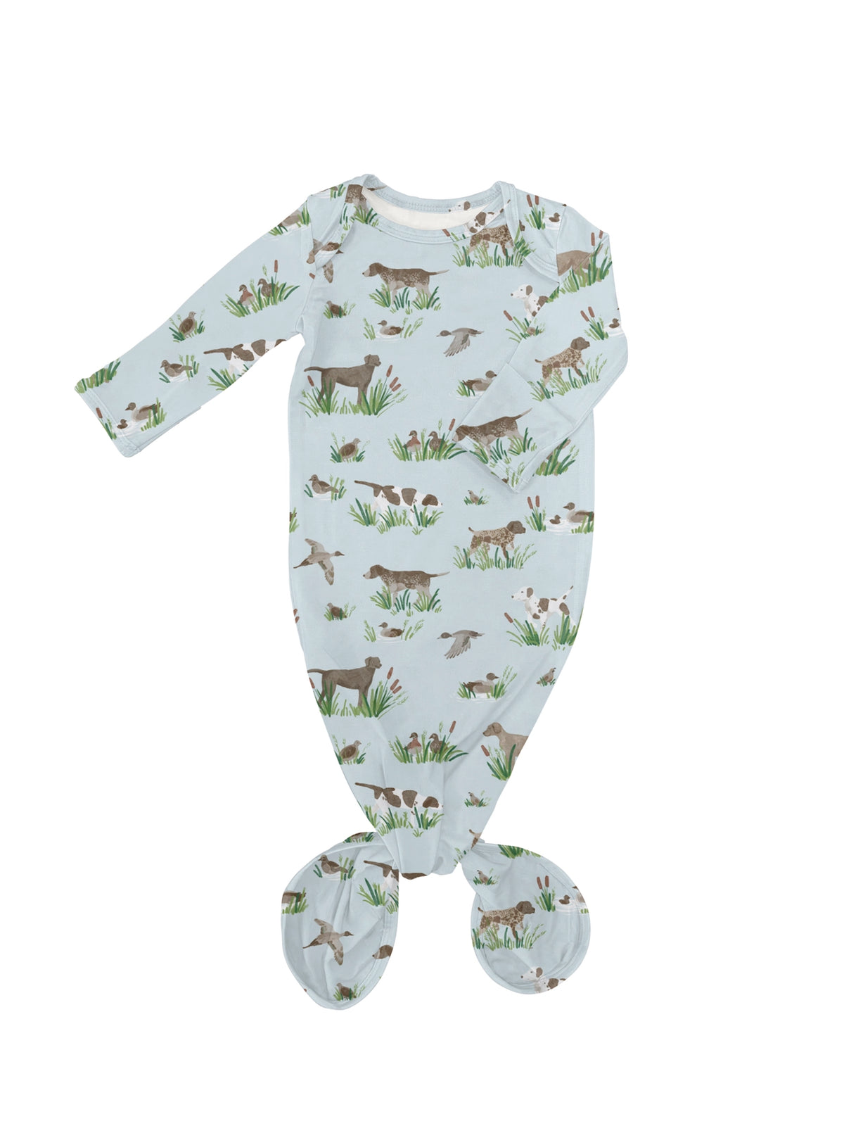 Delta Bird Hunting Dogs Bamboo Knotted Gown