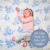 Chinoiserie Muslin Swaddle