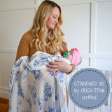 Chinoiserie Muslin Swaddle